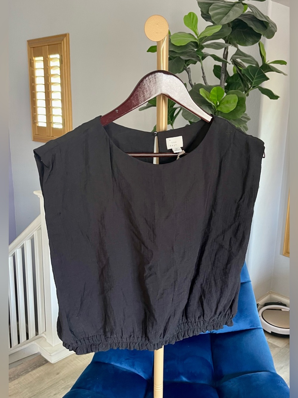 NWT A New Day Women's Extended Shoulder Gauze Tank Top  Size XL